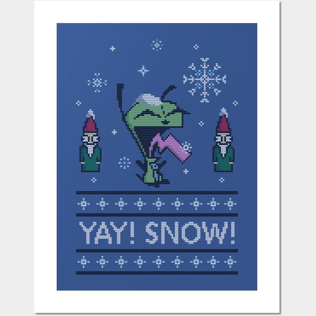 Yay! Snow! Wall Art by katiestack.art